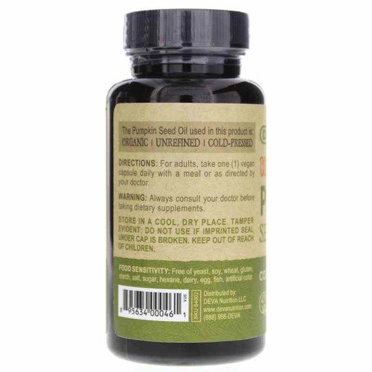 Vegan Pumpkin Seed Oil, 90 Vegan Capsules, DN