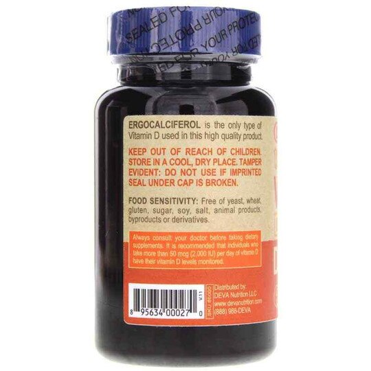 Vegan Vitamin D2 800 IU, 90 Tablets, DN