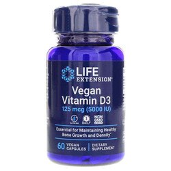 Vegan Vitamin D3, 125 mcg (5000 IU), 60 vegan capsules