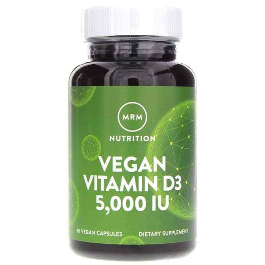 Vegan Vitamin D3 5,000 IU, 60 Vegan Capsules, MRM