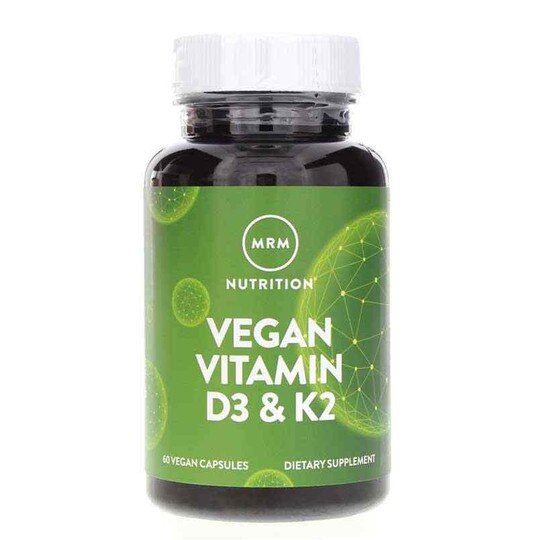 Vegan Vitamin D3 & K2, 60 Vegan Capsules, MRM