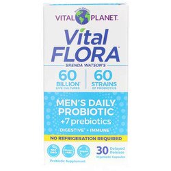 Vital Flora Men's Daily Probiotic + Prebiotics Shelf Stable