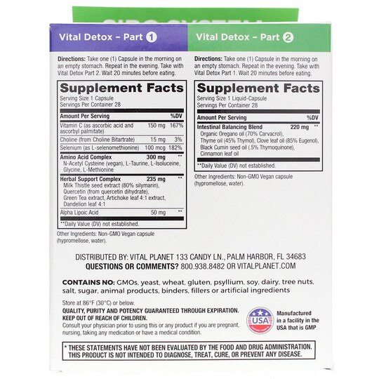 Vital DETOX 14-Day Program, 2 Products, VTP