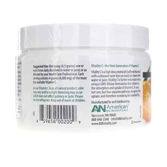 Vitality C Vitamin C Powder, 200 Grams, ANT