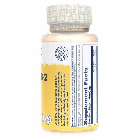 Vitamin B-2 100 Mg, 100 Veg Capsules, SLR