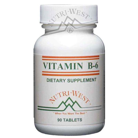 Vitamin B-6, 90 Tablets, NWE