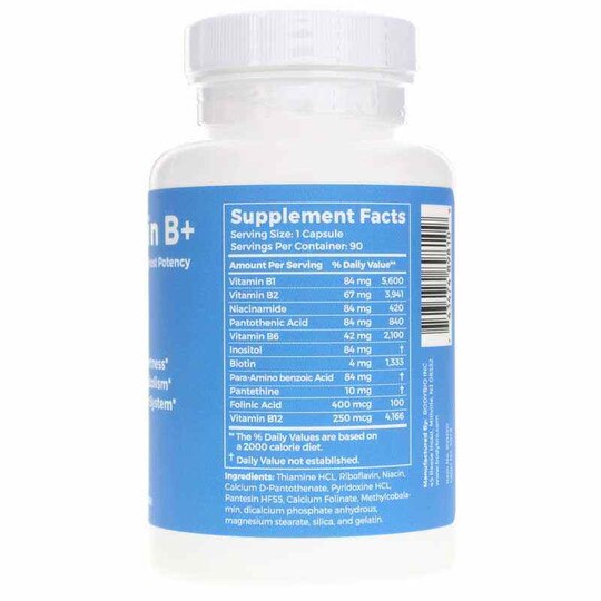 Vitamin B+, 90 Capsules, BDB