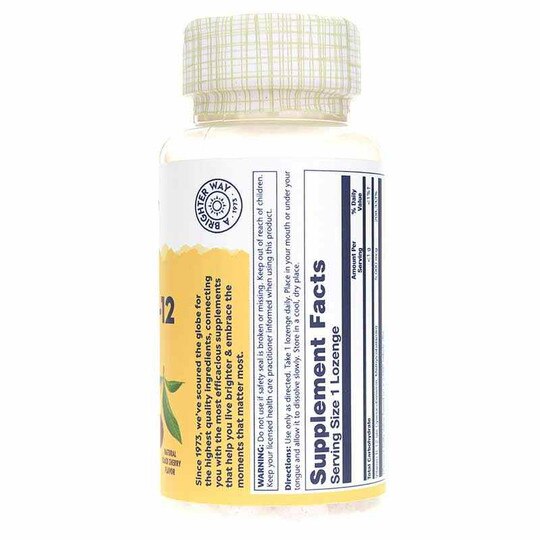 Vitamin B-12 5000 Mcg, 30 Lozenges, SLR