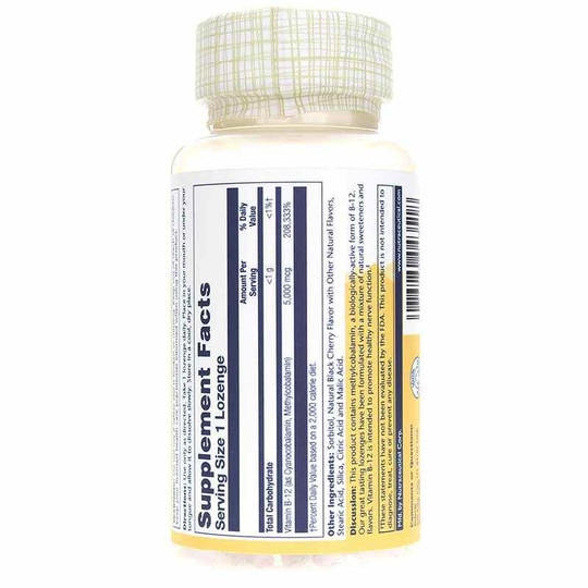 Vitamin B-12 5000 Mcg, 30 Lozenges, SLR