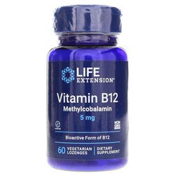 Vitamin B12 Methylcobalamin, 5 mg, 60 vegetarian lozenges