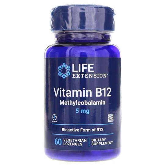 Vitamin B12 Methylcobalamin 5 Mg, 60 Lozenges, LFE