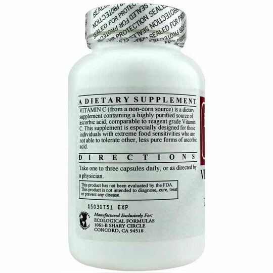 Vitamin C-1000 Non-Corn Source, 120 Capsules, ECF