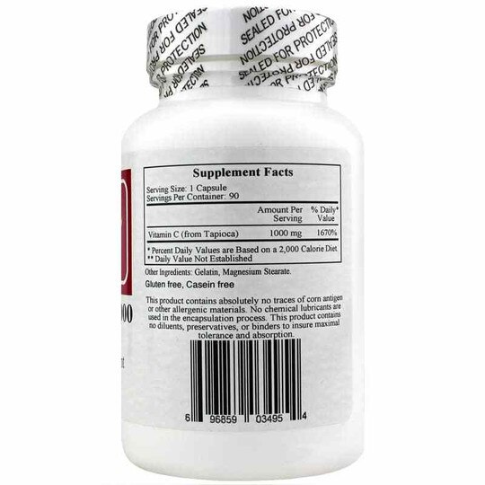 Vitamin C-1000 from Tapioca, 90 Capsules, ECF