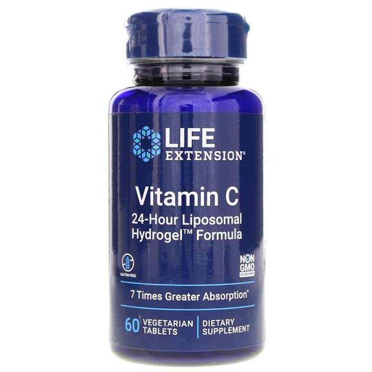 Vitamin C 24-Hour Liposomal Hydrogel, 60 Veg Tablets, LFE