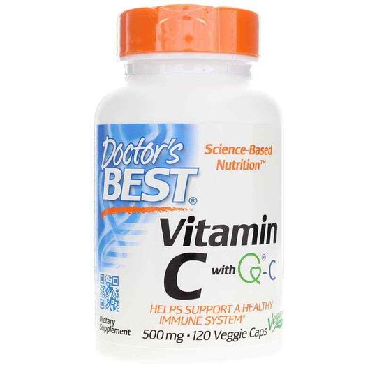 Vitamin C with Q-C 500 Mg, 120 Veg Capsules, DRB