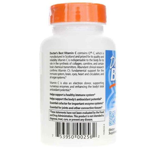 Vitamin C with Q-C 500 Mg, 120 Veg Capsules, DRB