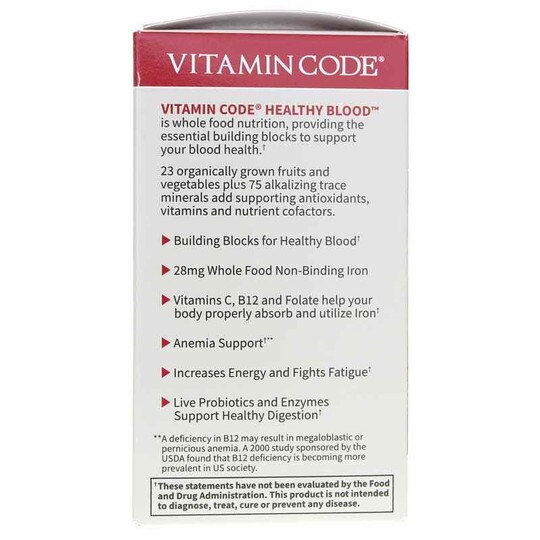 Vitamin Code Healthy Blood, 60 Veg Capsules, GOL