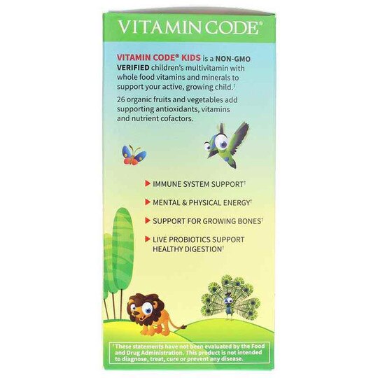 Vitamin Code Kids Chewable Whole Food Multivitamin Garden Of Life