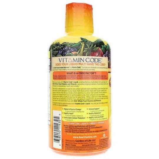 Vitamin Code Liquid Multivitamin, GOL