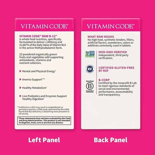 Vitamin Code Raw B12 1,000 Mcg, Garden of Life