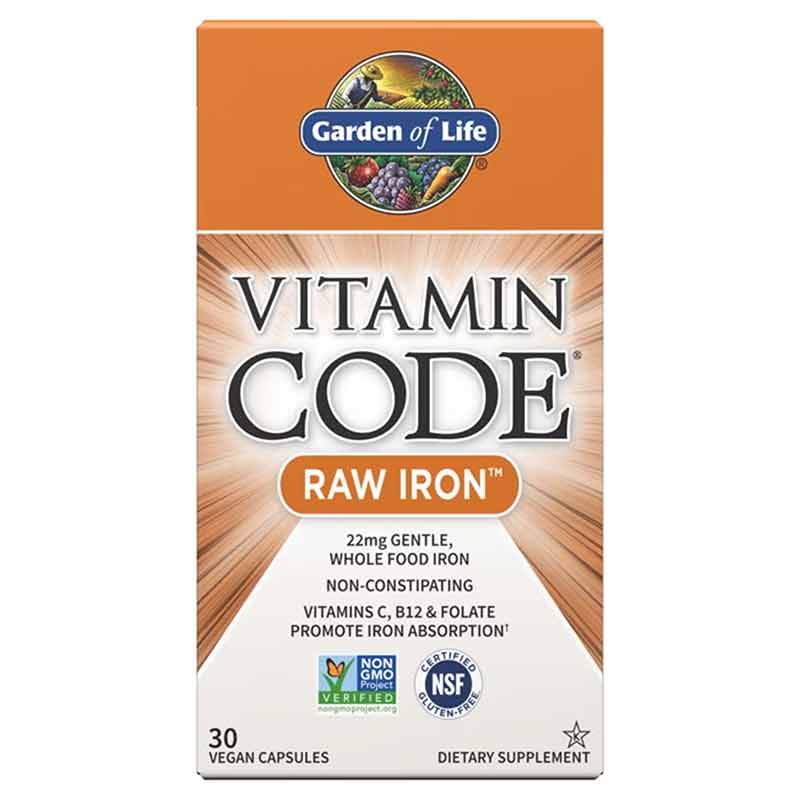 Vitamin Code Raw Iron 22 Mg, Garden of Life