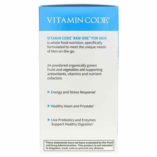 Vitamin Code Raw One for Men, 75 Veg Capsules, GOL
