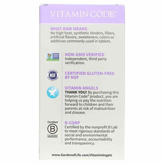 Vitamin Code Raw Prenatal Multivitamin Garden Of Life