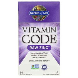 Vitamin Code Raw Zinc 30 Mg