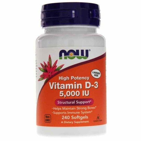 Vitamin D-3 5,000 IU, NOW