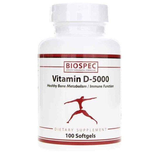 Vitamin D-5000, 100 Softgels, BSP