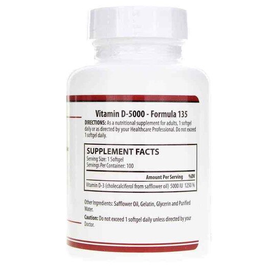 Vitamin D-5000, 100 Softgels, BSP