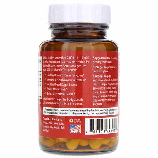 Vitamin-D 5000 IU, 30 Veg Capsules, PEL