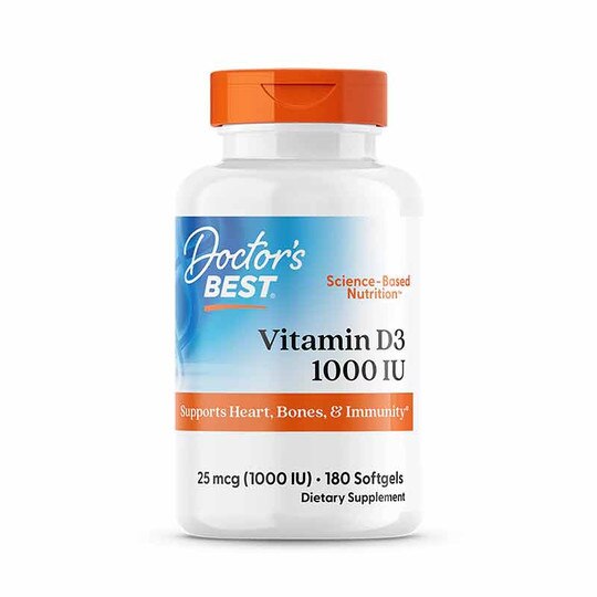 Vitamin D3 1000 IU, 180 Softgels, DRB