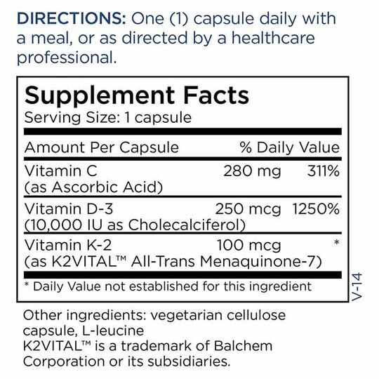 Vitamin D3 10,000 IU, 60 Capsules, MTM