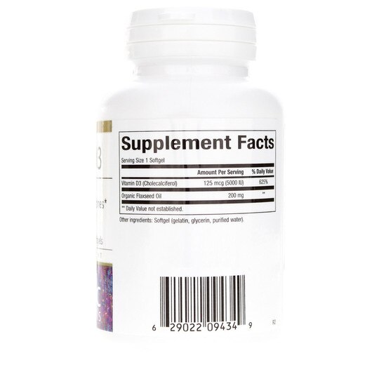 Vitamin D3 125 Mcg (5000 IU), 180 Softgels, BCN