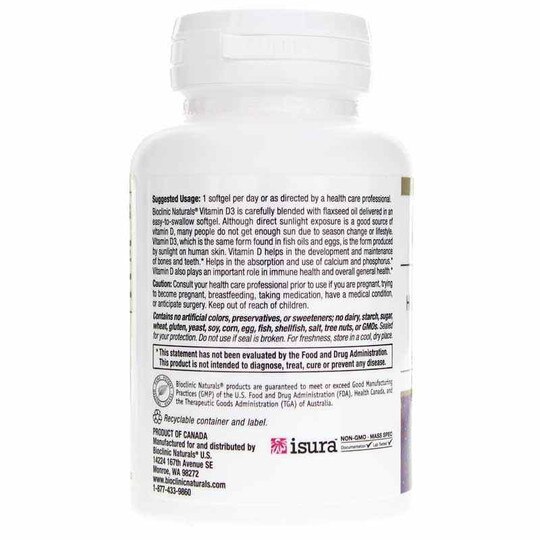 Vitamin D3 2000 IU, 180 Softgels, BCN