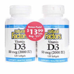Vitamin D3 2000 IU Bonus Pack 1