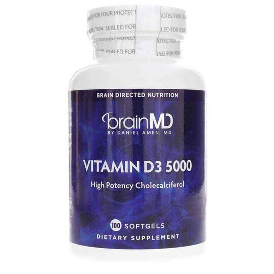 Vitamin D3 5000, 100 Softgels, BMD