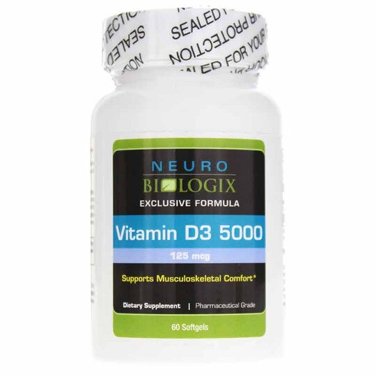 Vitamin D3 5000, 60 Softgels, NBX