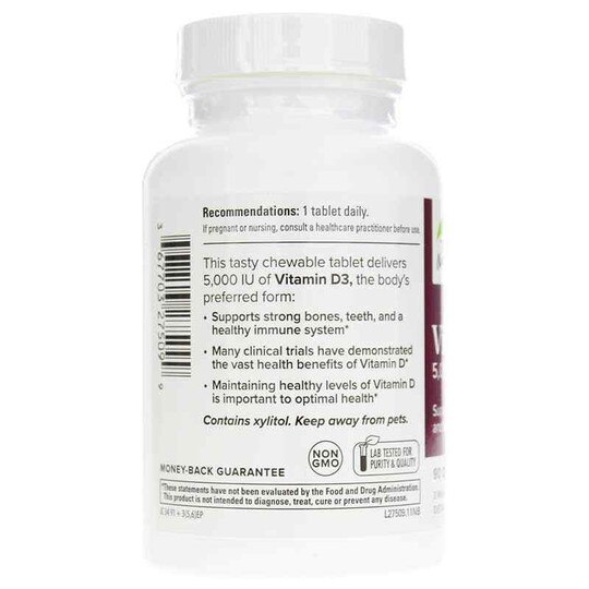 Vitamin D3 Chewable 5000 IU, 90 Chewable Tablets, TNT