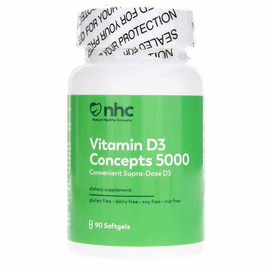 Vitamin D3 Concepts 5000 IU, Natural Healthy Concepts