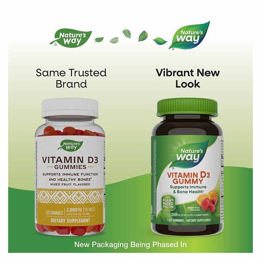 Vitamin D3 Gummies 2000 IU, 120 Gummies, NWA