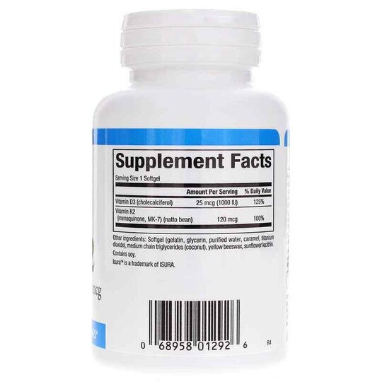 Vitamin D3 & K2, 60 Softgels, NF