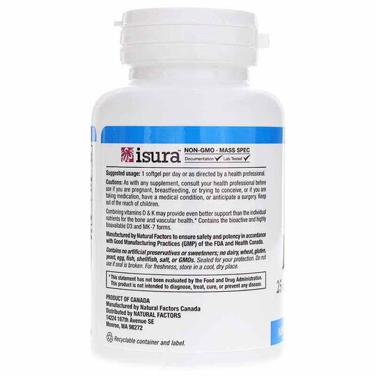 Vitamin D3 & K2, 60 Softgels, NF