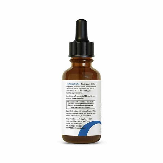 Vitamin D3 + K2 Drops, 1 Oz SKH