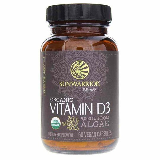Vitamin D3 Organic, 60 Vegan Capsules, SUW