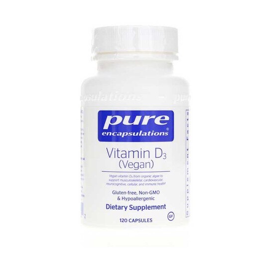 Vitamin D3 (Vegan) 50 Mcg, 120 Capsules, PEC