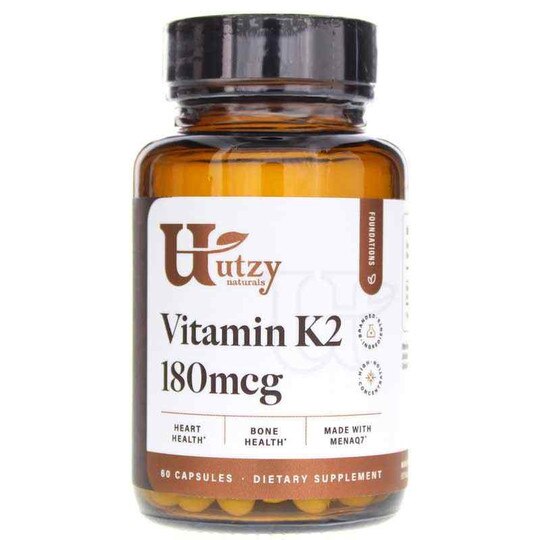 Vitamin K2 180 Mcg, 60 Capsules, UTZ
