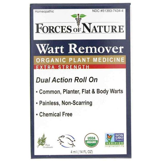 Wart Remover Organic Plant Medicine Extra Strength Roll On, .14 Oz, FON