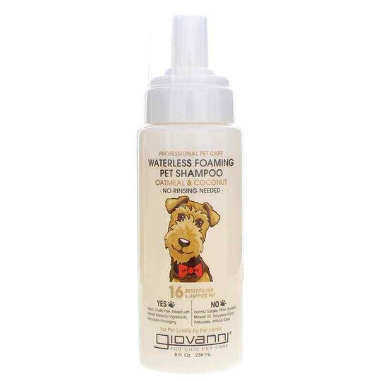 Waterless Foaming Pet Shampoo, 8 Oz, GIO